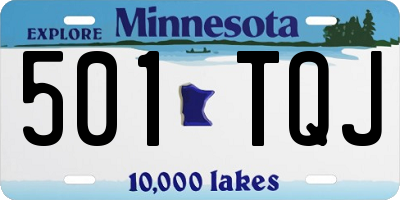 MN license plate 501TQJ