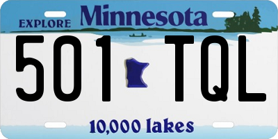 MN license plate 501TQL