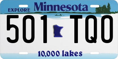 MN license plate 501TQO