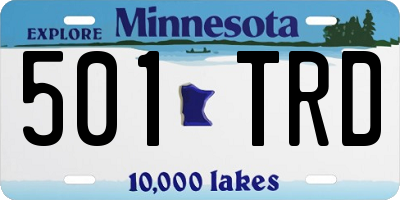 MN license plate 501TRD