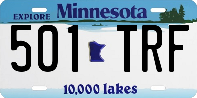 MN license plate 501TRF