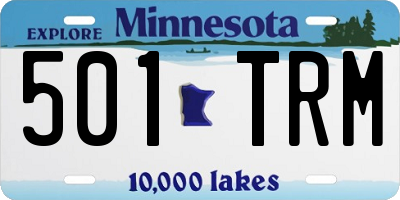 MN license plate 501TRM