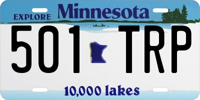 MN license plate 501TRP