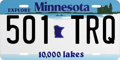 MN license plate 501TRQ