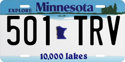 MN license plate 501TRV
