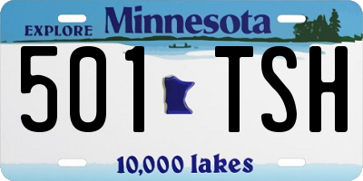 MN license plate 501TSH