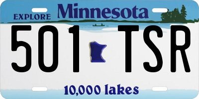 MN license plate 501TSR