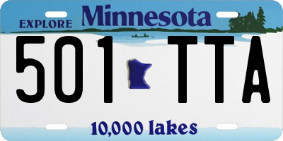 MN license plate 501TTA