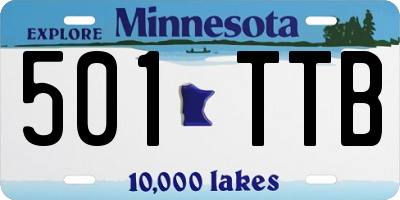 MN license plate 501TTB