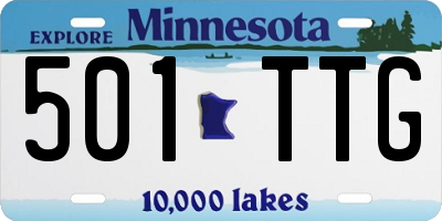 MN license plate 501TTG