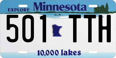 MN license plate 501TTH