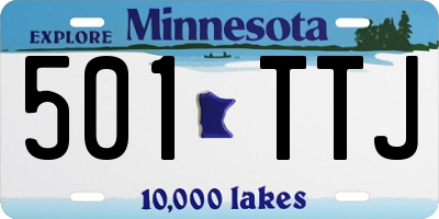 MN license plate 501TTJ