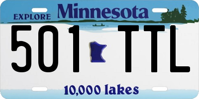 MN license plate 501TTL