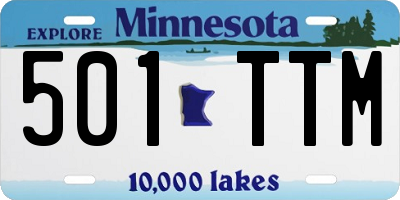 MN license plate 501TTM