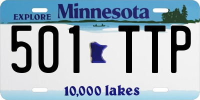 MN license plate 501TTP
