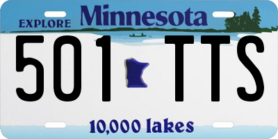 MN license plate 501TTS