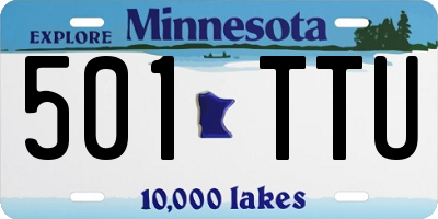 MN license plate 501TTU