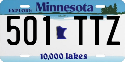 MN license plate 501TTZ