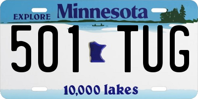 MN license plate 501TUG