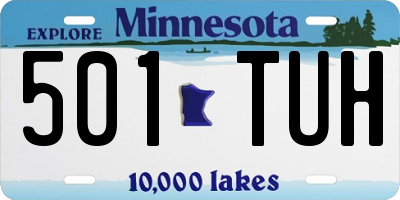 MN license plate 501TUH