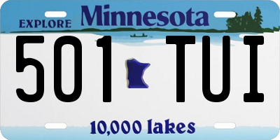 MN license plate 501TUI