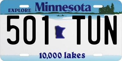 MN license plate 501TUN
