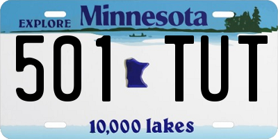 MN license plate 501TUT