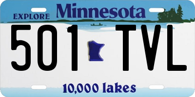 MN license plate 501TVL