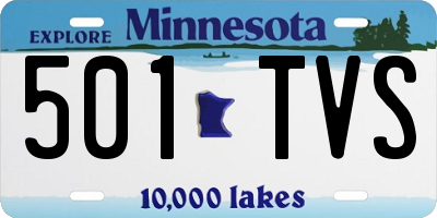 MN license plate 501TVS