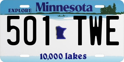 MN license plate 501TWE