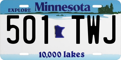 MN license plate 501TWJ