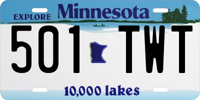 MN license plate 501TWT