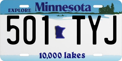 MN license plate 501TYJ