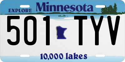 MN license plate 501TYV