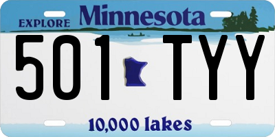 MN license plate 501TYY