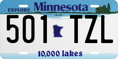 MN license plate 501TZL