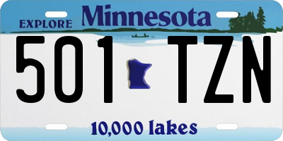 MN license plate 501TZN