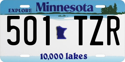 MN license plate 501TZR