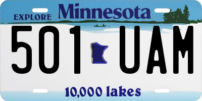 MN license plate 501UAM
