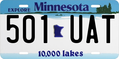 MN license plate 501UAT