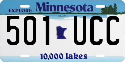 MN license plate 501UCC