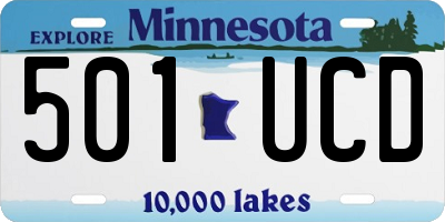 MN license plate 501UCD