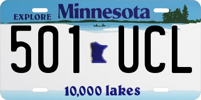 MN license plate 501UCL