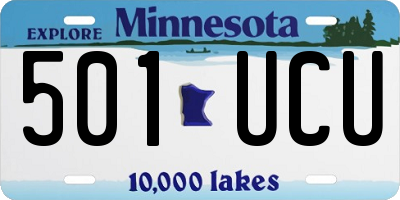 MN license plate 501UCU