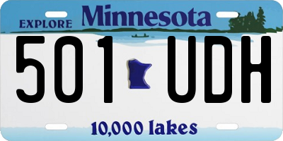 MN license plate 501UDH