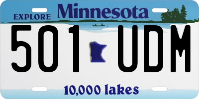 MN license plate 501UDM