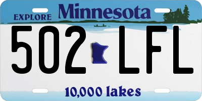 MN license plate 502LFL