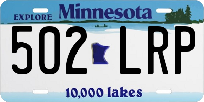 MN license plate 502LRP