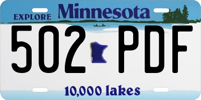 MN license plate 502PDF