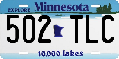 MN license plate 502TLC